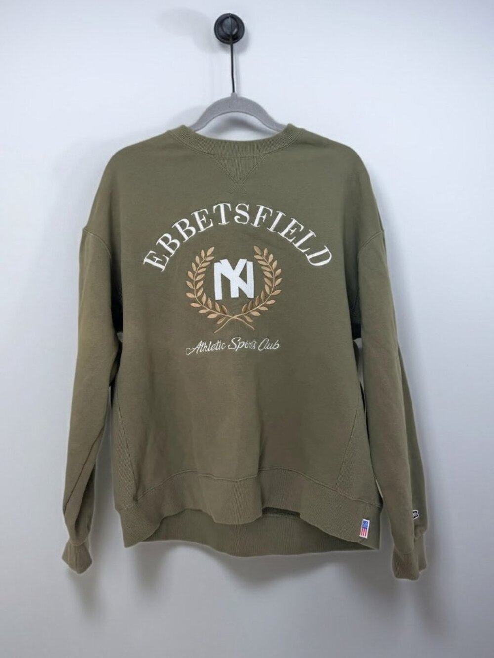 Ebbets Field Flannels NY Athletic Crewneck XL Vintage Americana Retro Collegiate